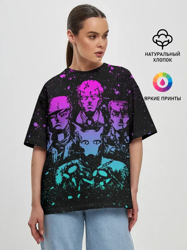 Женская футболка оверсайз