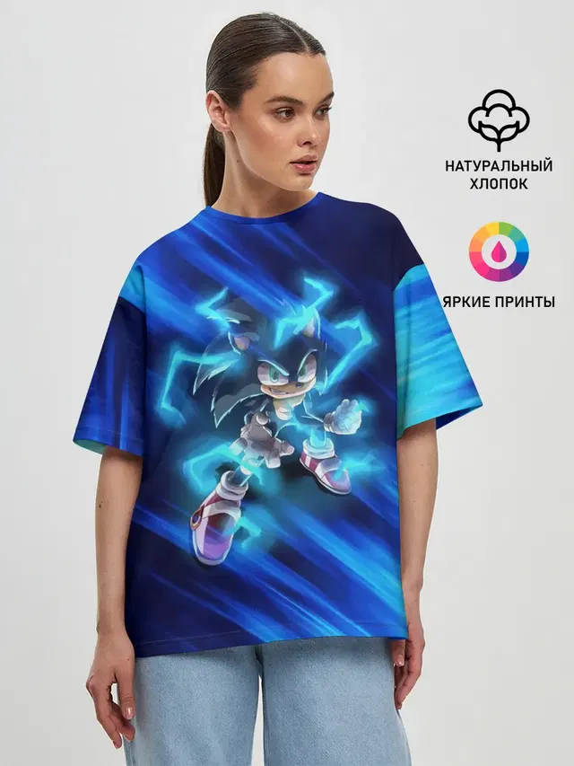 Женская футболка оверсайз
