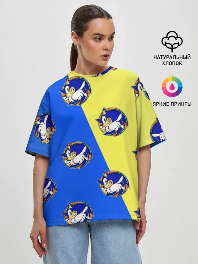 Женская футболка оверсайз