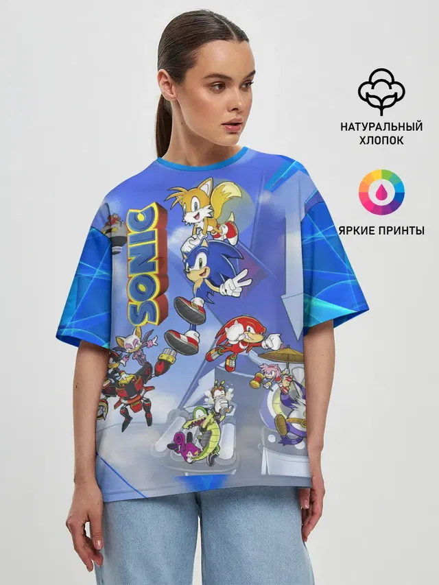 Женская футболка оверсайз