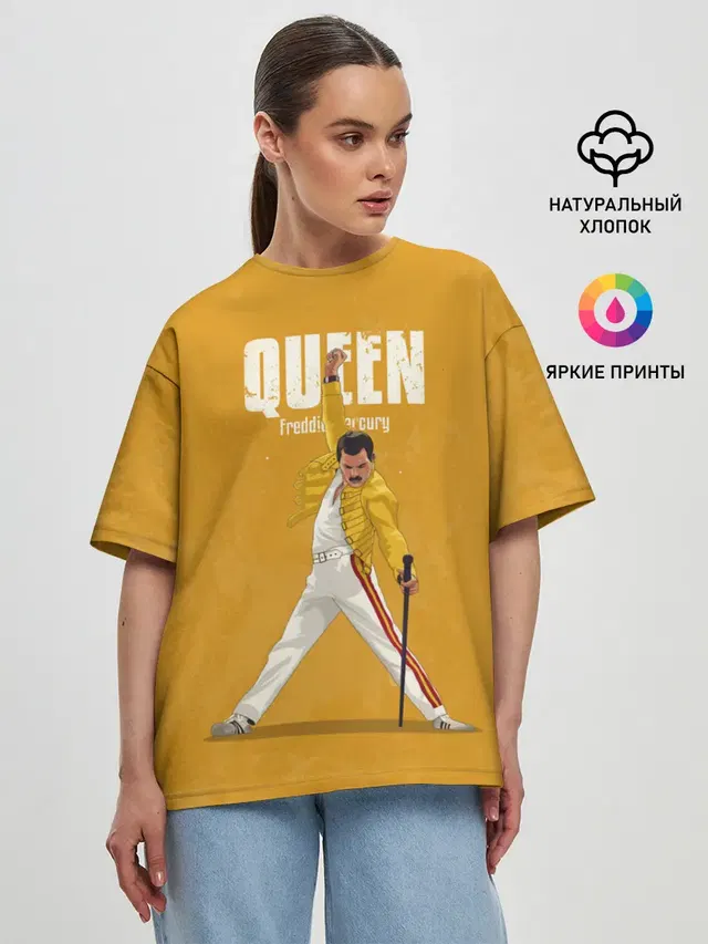 Женская футболка оверсайз