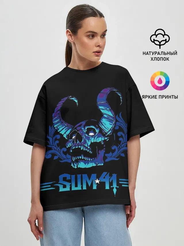 Женская футболка оверсайз