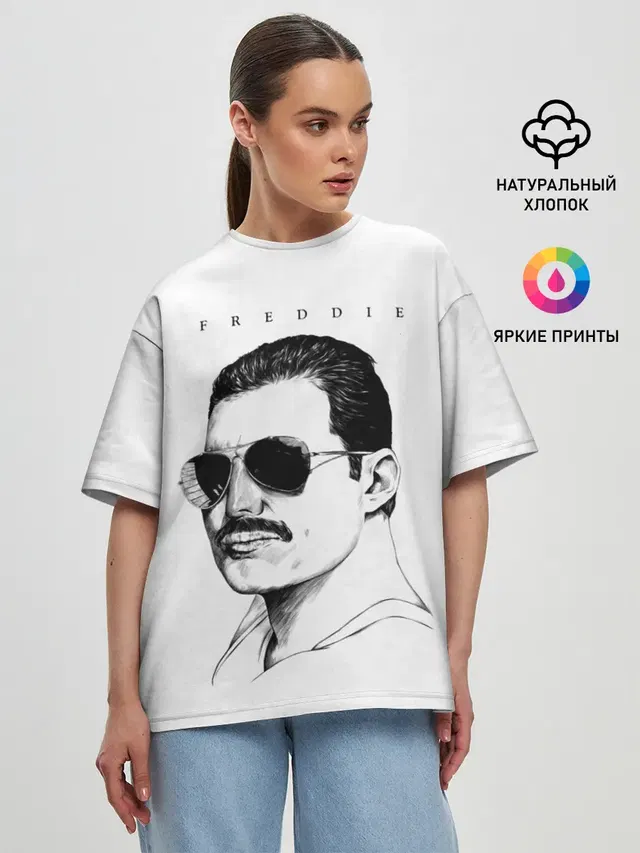 Женская футболка оверсайз