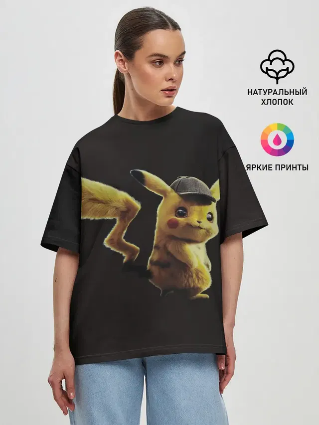 Женская футболка оверсайз
