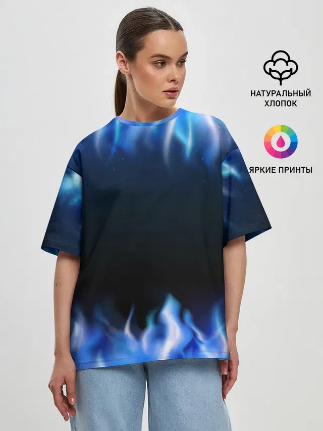 Женская футболка оверсайз