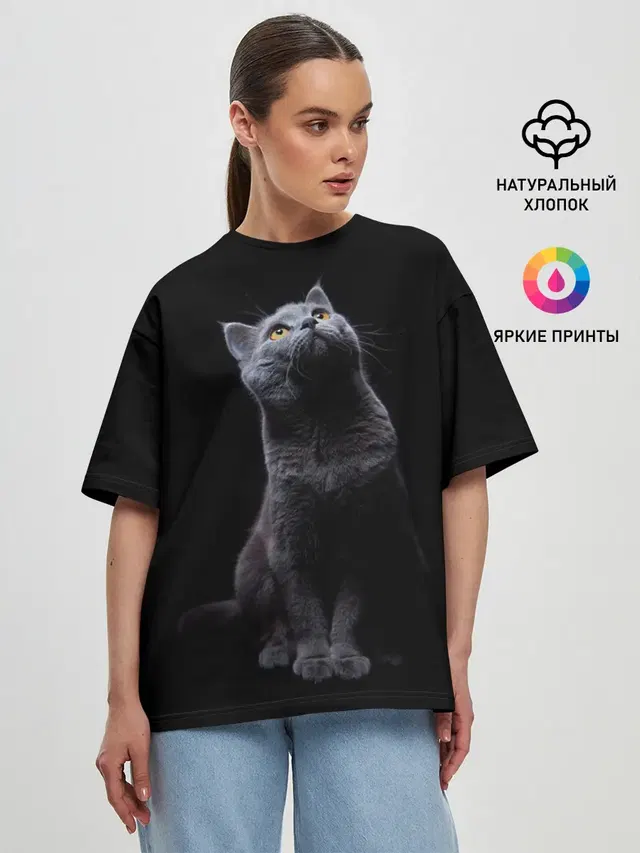 Женская футболка оверсайз