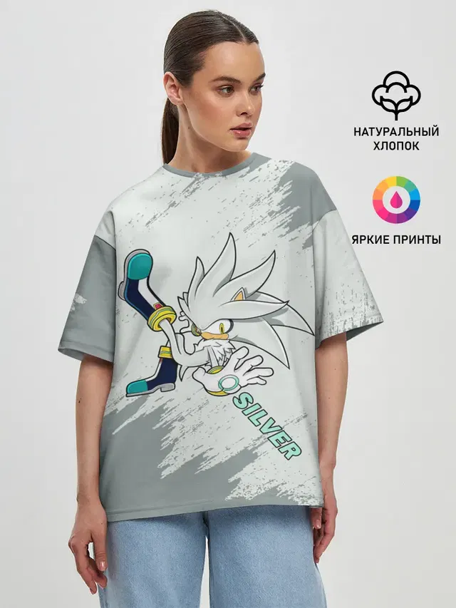 Женская футболка оверсайз