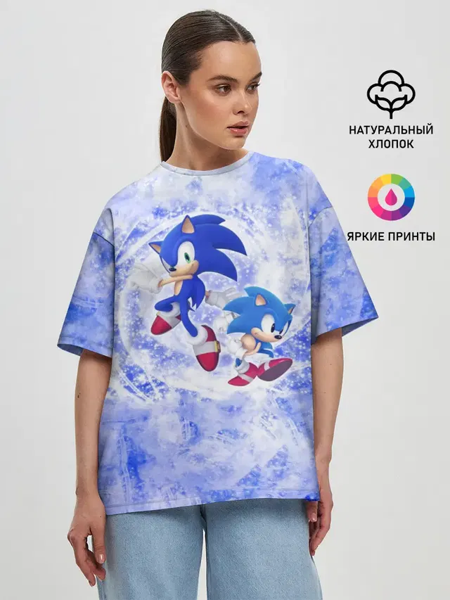 Женская футболка оверсайз