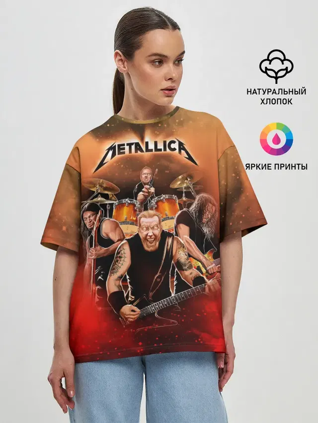 Женская футболка оверсайз