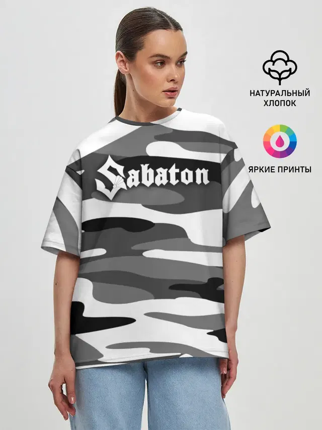 Женская футболка оверсайз