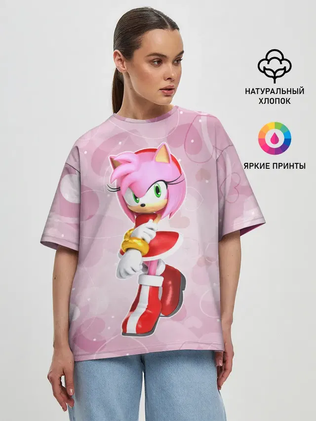 Женская футболка оверсайз