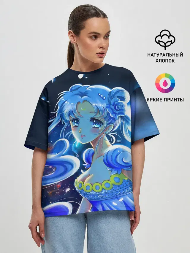 Женская футболка оверсайз