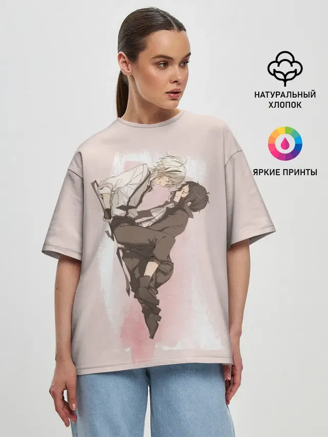 Женская футболка оверсайз