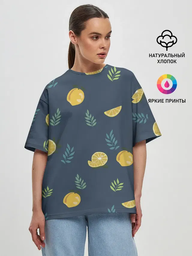 Женская футболка оверсайз