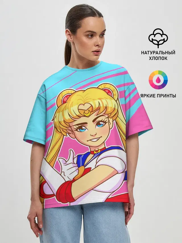 Женская футболка оверсайз