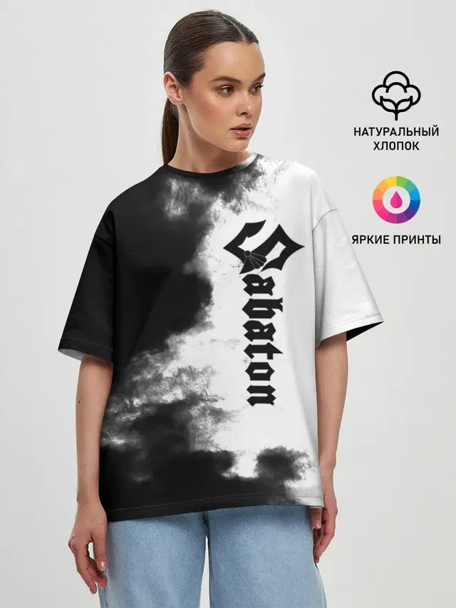 Женская футболка оверсайз
