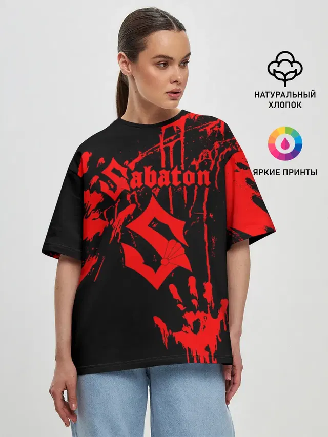 Женская футболка оверсайз