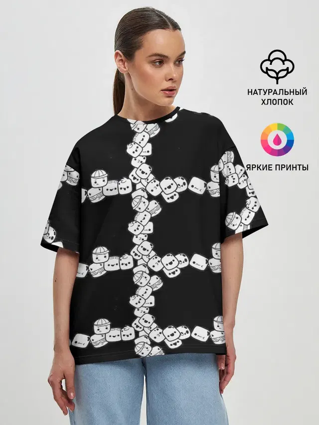 Женская футболка оверсайз