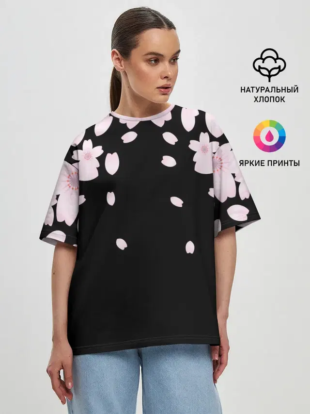 Женская футболка оверсайз