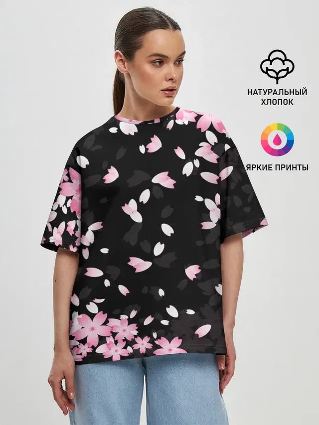 Женская футболка оверсайз