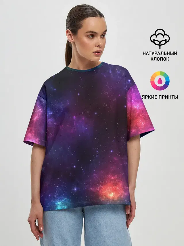 Женская футболка оверсайз