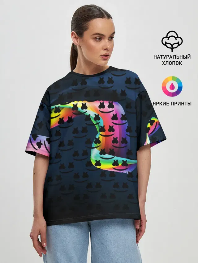 Женская футболка оверсайз