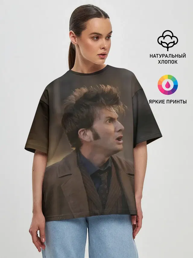 Женская футболка оверсайз