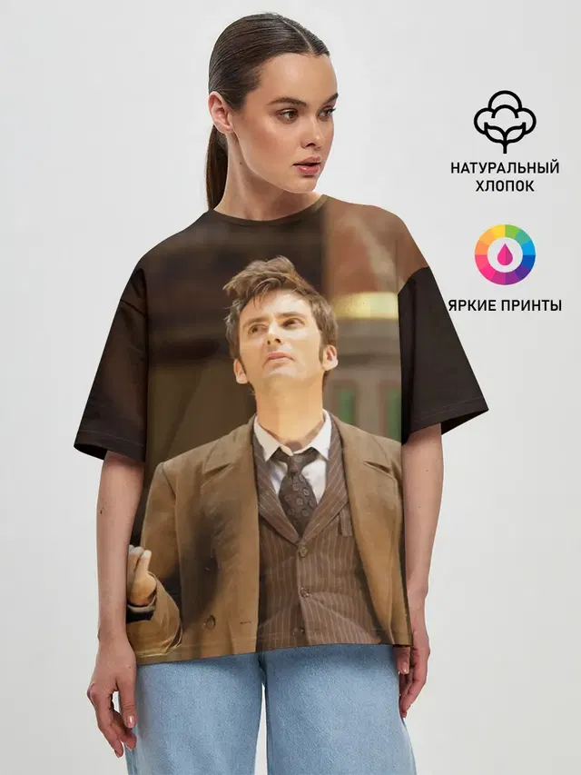 Женская футболка оверсайз