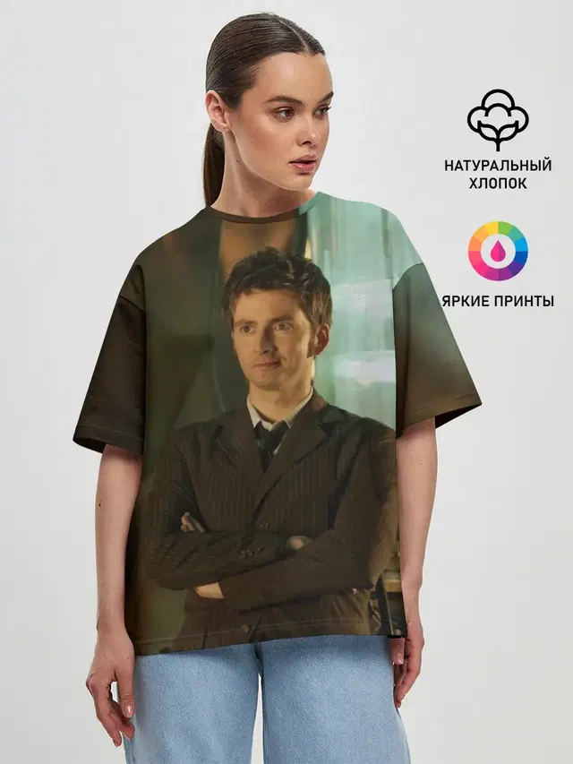 Женская футболка оверсайз