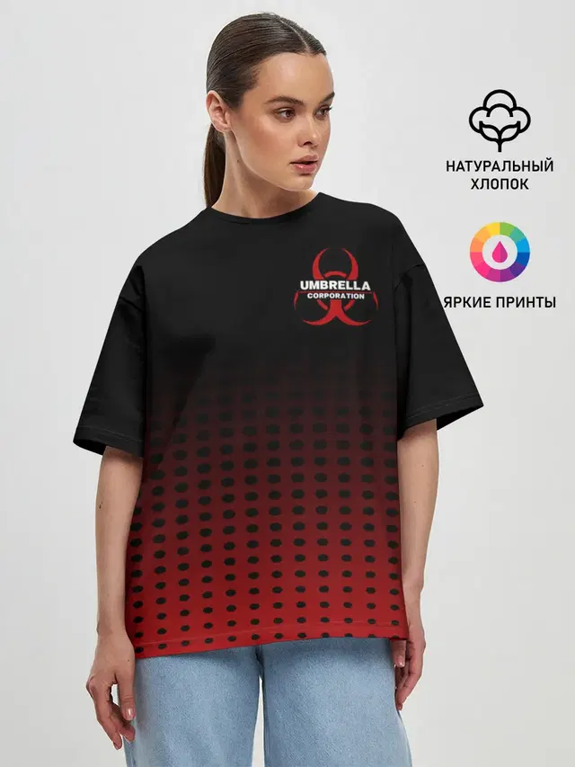 Женская футболка оверсайз