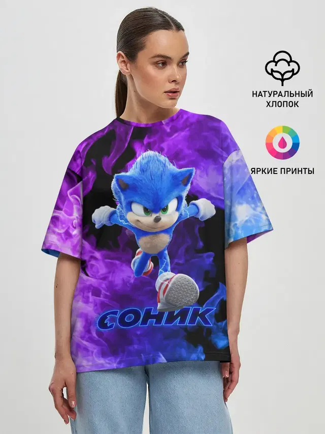 Женская футболка оверсайз