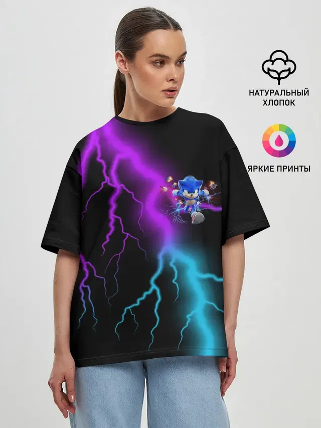 Женская футболка оверсайз