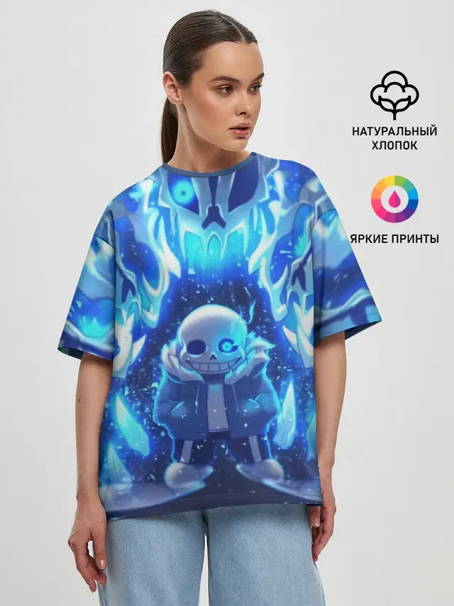 Женская футболка оверсайз