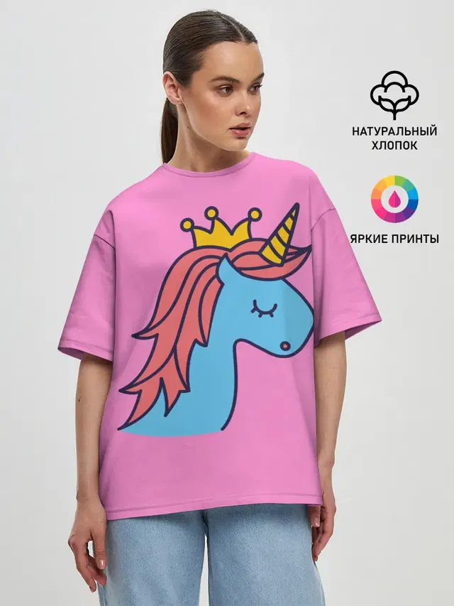 Женская футболка оверсайз