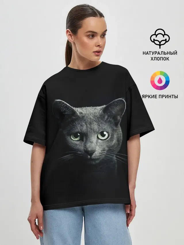 Женская футболка оверсайз