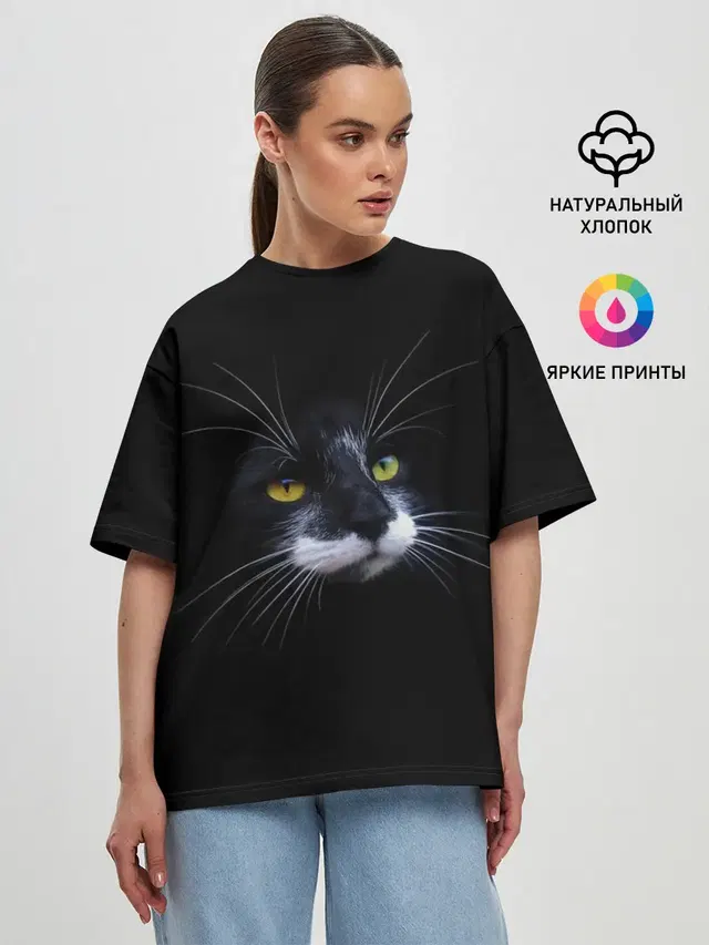 Женская футболка оверсайз