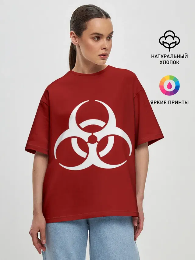 Женская футболка оверсайз