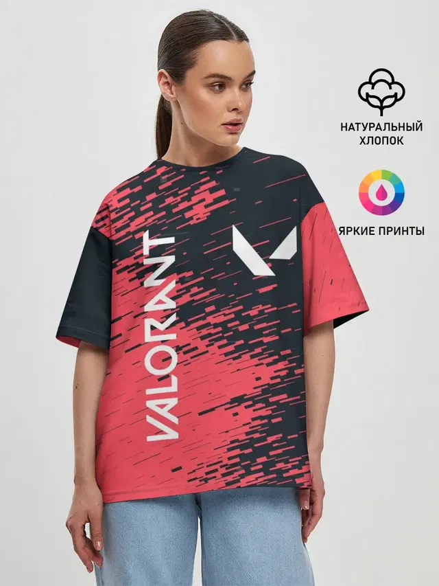 Женская футболка оверсайз