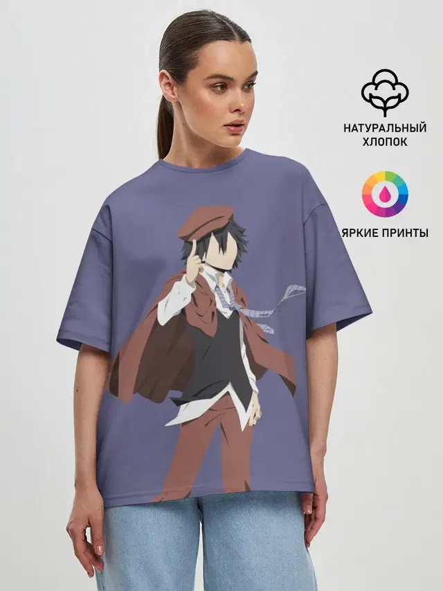 Женская футболка оверсайз