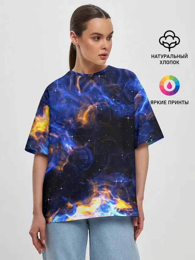 Женская футболка оверсайз