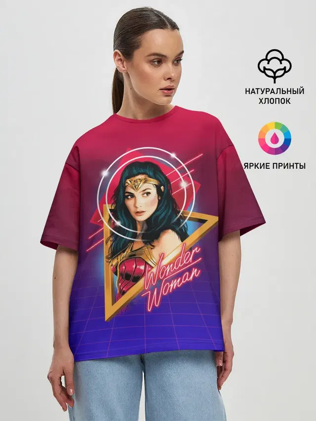 Женская футболка оверсайз