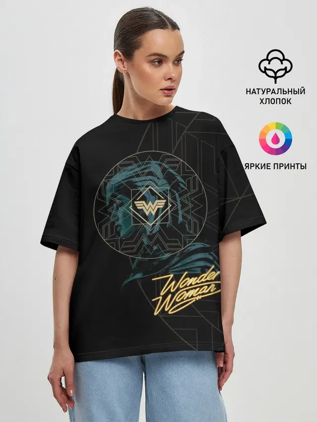 Женская футболка оверсайз