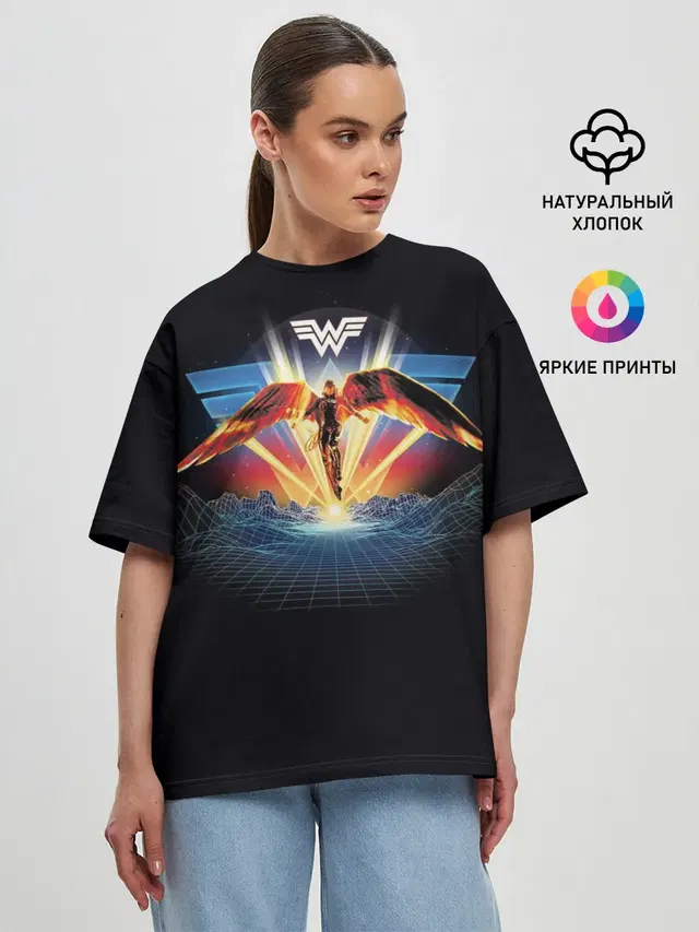 Женская футболка оверсайз