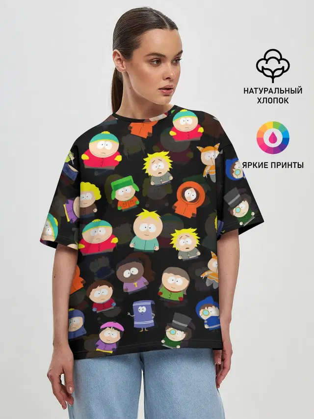 Женская футболка оверсайз