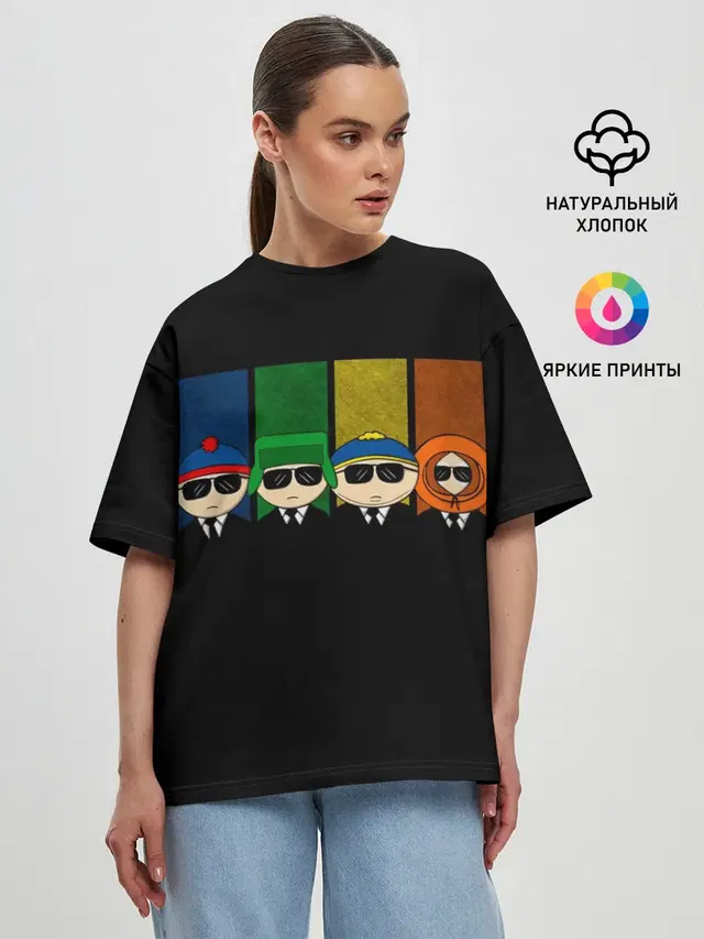Женская футболка оверсайз