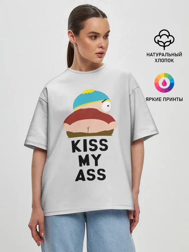 Женская футболка оверсайз
