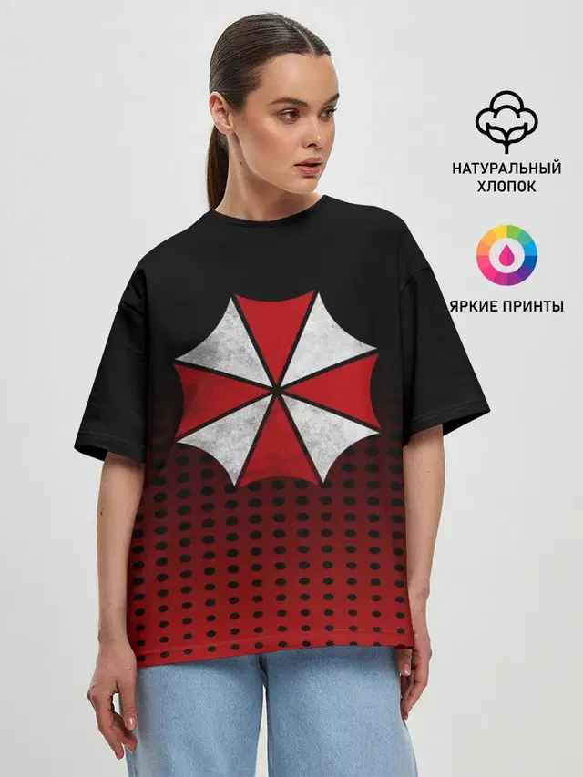 Женская футболка оверсайз
