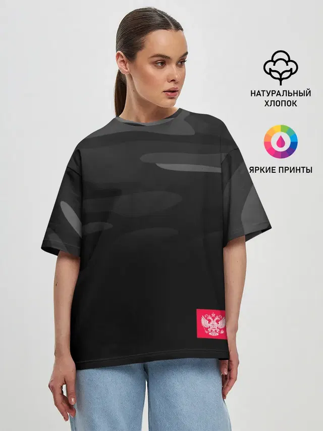Женская футболка оверсайз