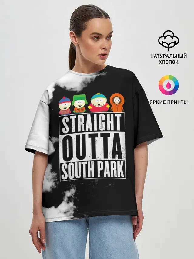 Женская футболка оверсайз