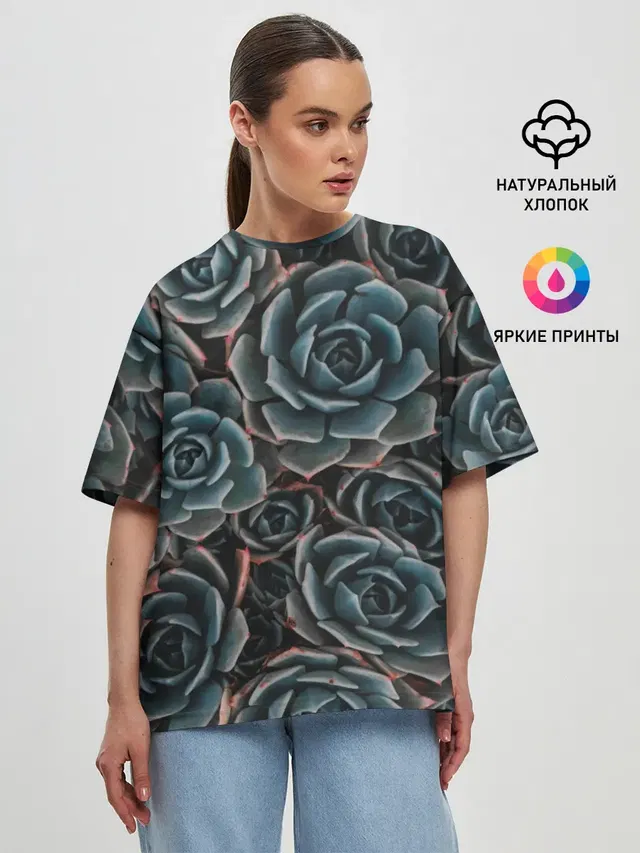 Женская футболка оверсайз